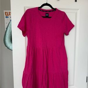 GAP Pink Short Sleeve Dress